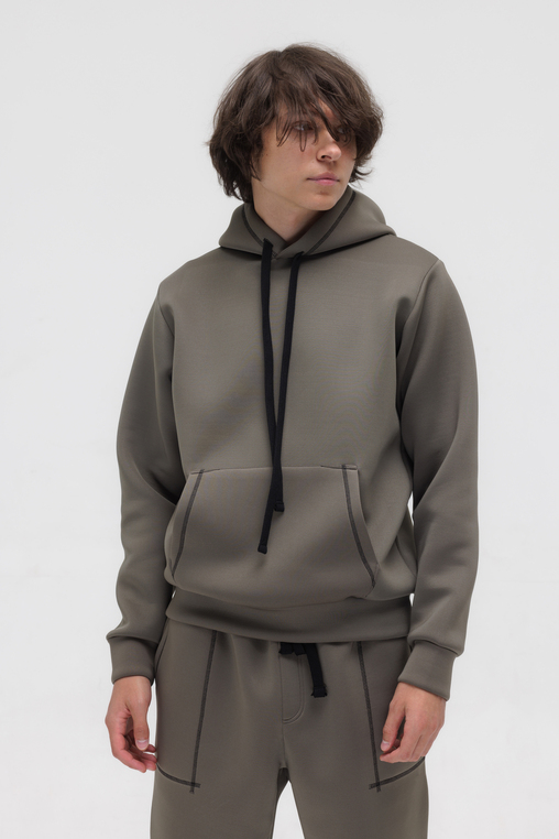 HOODIE GREY BEIGE