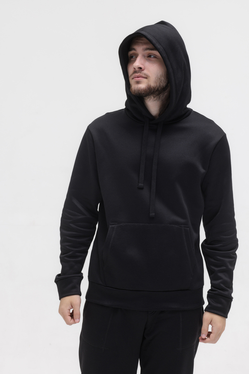 HOODIE BLACK WITH PRINT