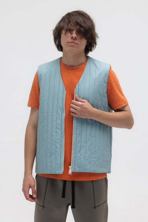 VEST BLUE QUILTED