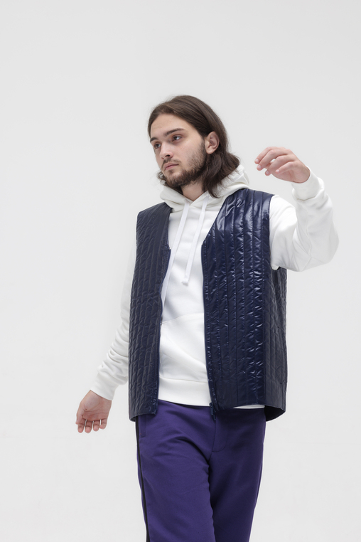 VEST DARK BLUE QUILTED