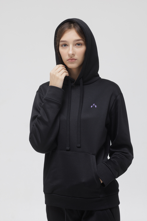 HOODIE BLACK WITH PRINT