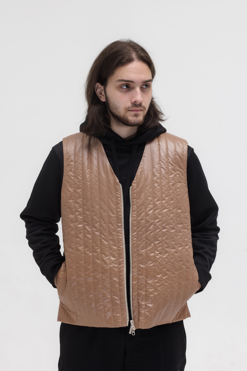 VEST BEIGE QUILTED